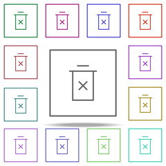 do no dispose icon. Elements of packaging symbols in multi color style icons. Simple icon for websites, web design, mobile app, info graphics