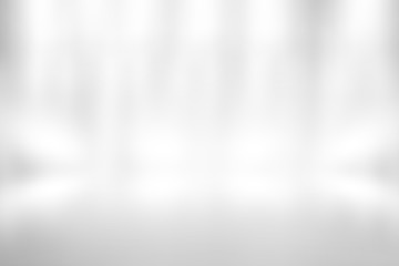 Soft gray empty perspective floor room studio gradient with backdrop spotlight used for background and display your product.