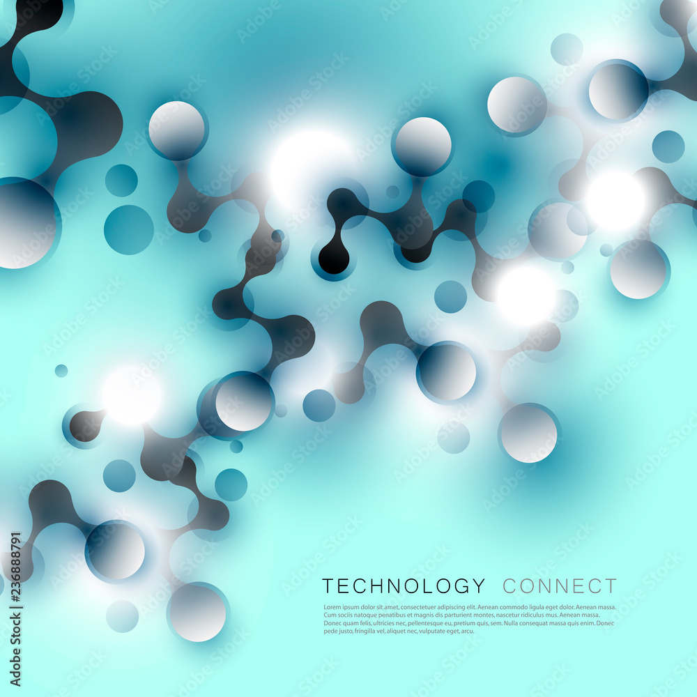 Poster Abstract connect dots and lines