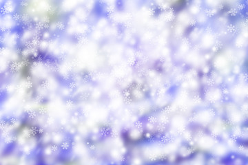 white bokeh blur background / Circle light on purple background / abstract light background