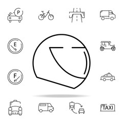 helmet icon. transportation icons universal set for web and mobile