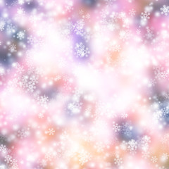 white bokeh blur background / Circle light on purple background / abstract light background