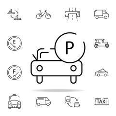car parking icon. transportation icons universal set for web and mobile
