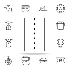 road icon. transportation icons universal set for web and mobile