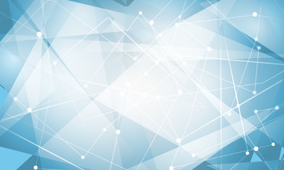 white geometric on blue backdrop wallpaper. blue retro pattern background.  abstract connection...