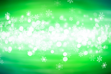 Green bokeh blur background / Circle light on green background.