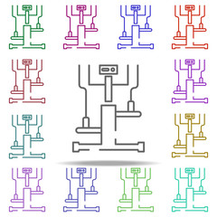 Fototapeta premium cross, trainer icon. Elements of gym in multi color style icons. Simple icon for websites, web design, mobile app, info graphics