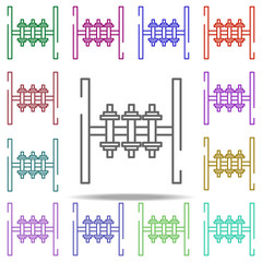 Obraz premium dumbbell, rack icon. Elements of gym in multi color style icons. Simple icon for websites, web design, mobile app, info graphics