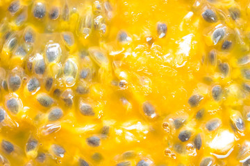 yellow passion fruit texture background.
