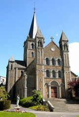 Fototapeta na wymiar Eglise de Vire, département de la Manche, France