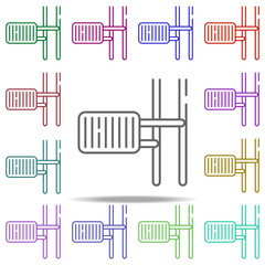 heater core icon. Elements of water, boiler, thermos, gas, solar in multi color style icons. Simple icon for websites, web design, mobile app, info graphics