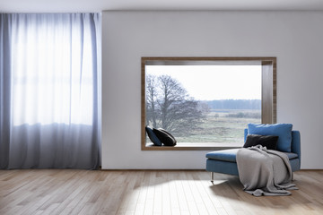 large luxury modern bright interiors Living room illustration 3D rendering computer digitally generated image © 3DarcaStudio