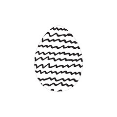 Hand drawn ink eggs for Easter greeting card, vintage design