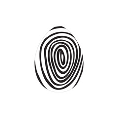 Hand drawn ink eggs for Easter greeting card, vintage design