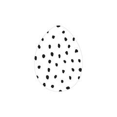 Hand drawn ink eggs for Easter greeting card, vintage design