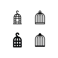 Bird Cage Icon Logo Vector Symbol