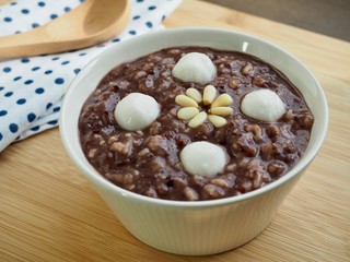 아시아 음식 팥죽 