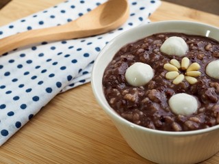 아시아 음식 팥죽 