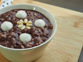 아시아 음식 팥죽 