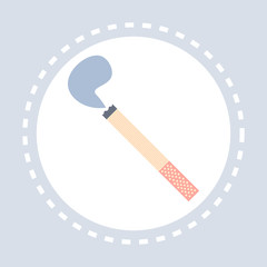 Cigarette smoke icon unhealthy lifestyle concept flat