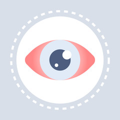 body anatomy human eye icon healthcare medical service logo medicine and health symbol concept flat vector illustration