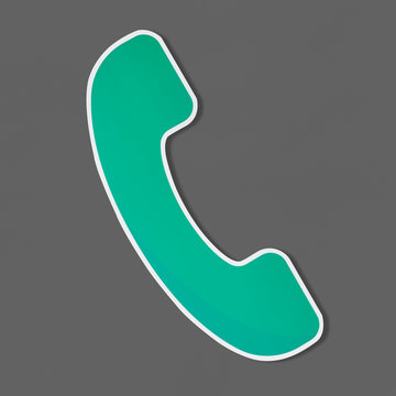 Logo of a telephone vector illustration