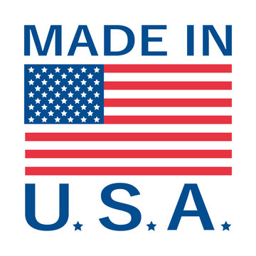made in Usa logo, logo vettoriale prodotto in America