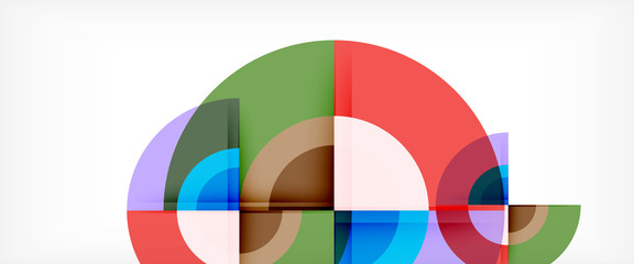 Obraz premium Multicolored round shapes abstract background