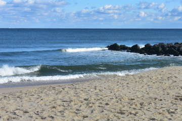 Waves Crashing on Beach at Long Branch, New Jersey -5 