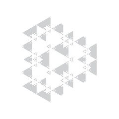 Fototapeta na wymiar Ethnic symbol in a geometric and symmetrical design.