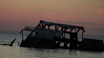 Ship wreck at Moreton Island, Australia
