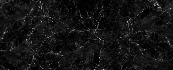 Fotobehang Marmer Natuurlijke zwarte marmeren textuur voor huid tegel behang luxe achtergrond, voor ontwerp kunstwerk. Steen keramische kunst muur interieurs achtergrond ontwerp. Marmer met hoge resolutie
