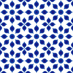 Fototapeta premium flower blue pattern