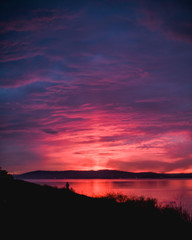 Surreal Sunset at San Francisco Bay