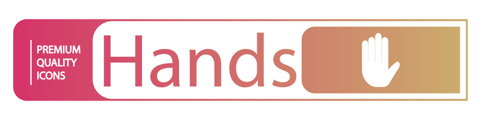 Obraz premium background hand icons