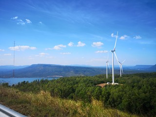 wind turbine at Korat Thailand energy