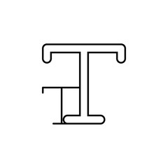 edition, font size icon. Element of editorial design icon. Thin line icon for website design and development, app development. Premium icon