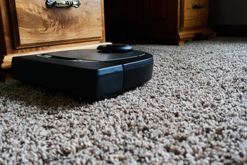 robotic vacuum cleaning carpet
