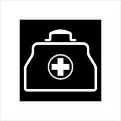 Doctor Bag Icon, First Aid Box Icon