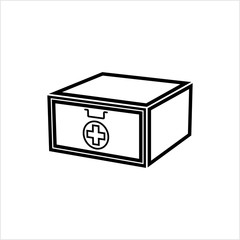 First Aid Box Icon, Medical Box, Medicine Box, Doctor Bag