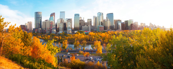 Calgary in Fall  - obrazy, fototapety, plakaty