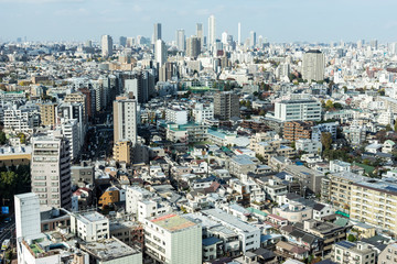 東京後楽園から望む池袋方面