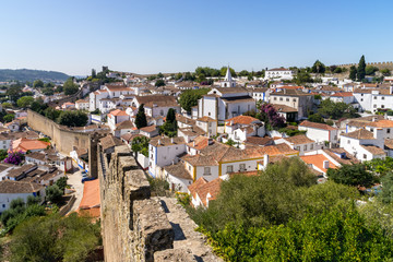 Obidos cityscape,Portugal