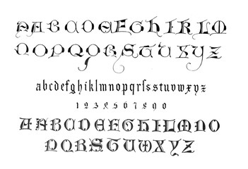 Obraz premium Retro font