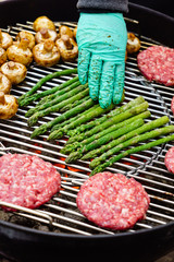 grilled cutles with vegetables