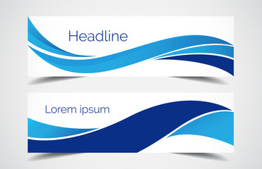 Set of modern design - Vector web banners design background or header templates, colorful horizontal.