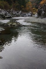 渓流の水面