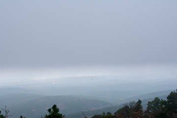 fog over the valley