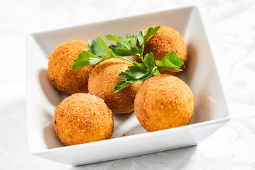 rice balls in the dish