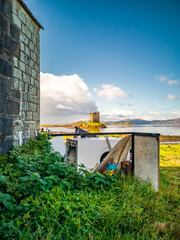 Illegal tipping in the beautiful highlands of scotland at castle Stalker